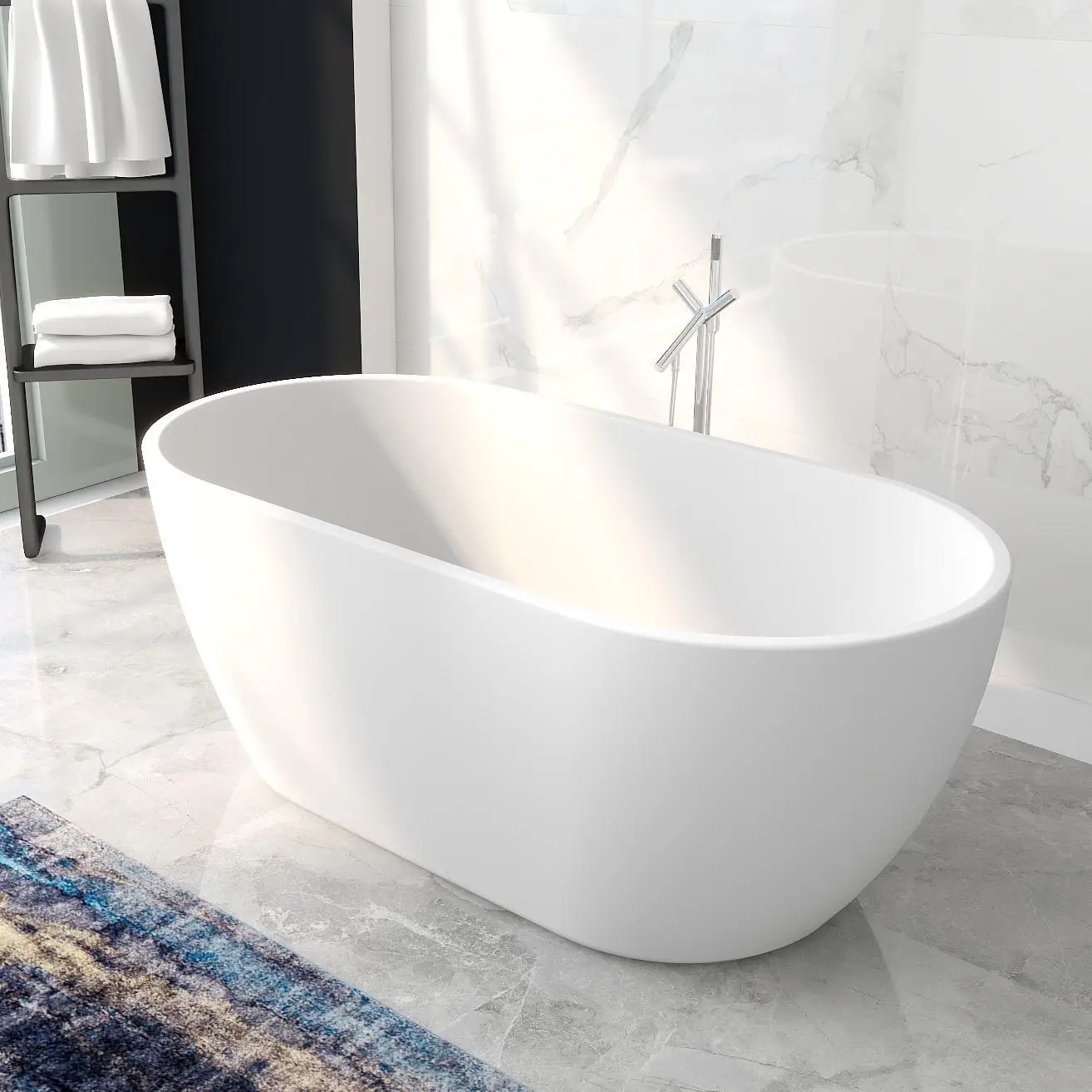 

Высококачественная роскошная акриловая отдельно стоящая ванна для ванной комнаты для взрослых