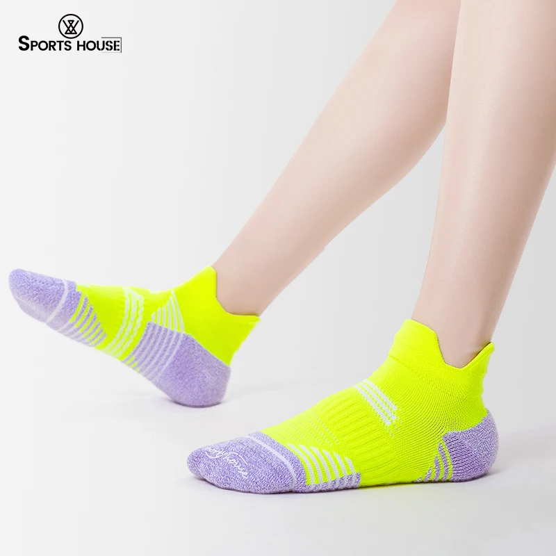 SPORT\'S HOUSE Spring and summer thin women boat socks Towel bottom wicking sweat breathable non-slip short sports socks