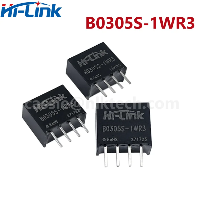 Hi-Link-Módulo de potência isolado de saída única, DC, DC, DC, 1W, 5V, B0305S, B0312S, B1212S, B1205S, B1505S, B2405S