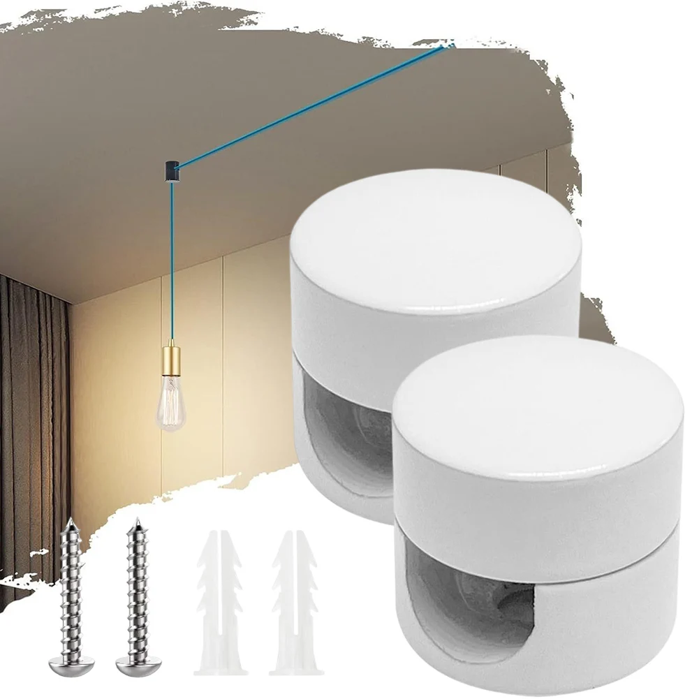 Montagem no teto pinos de montagem no teto pinos de cabo de alumínio design montado na superfície opções de cores versáteis diy-amigável