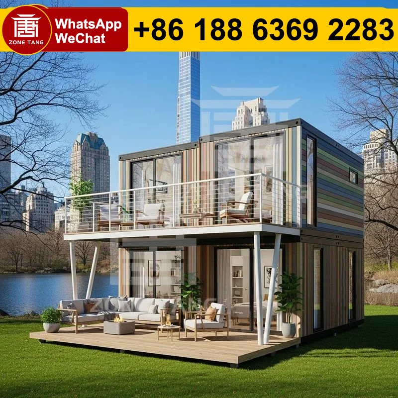 

Premade Houses Manufacturer Temporary Housing Mobile Home Detachable Space Saving Design Flat Pack House Fireproof Eco-Friendly