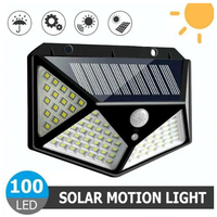 Solar 100/30 LED Wall Light with Motion Sensor Decor Lights Waterproof for Garden Camping Balcony Outdoor Lamp Fixture Panel
