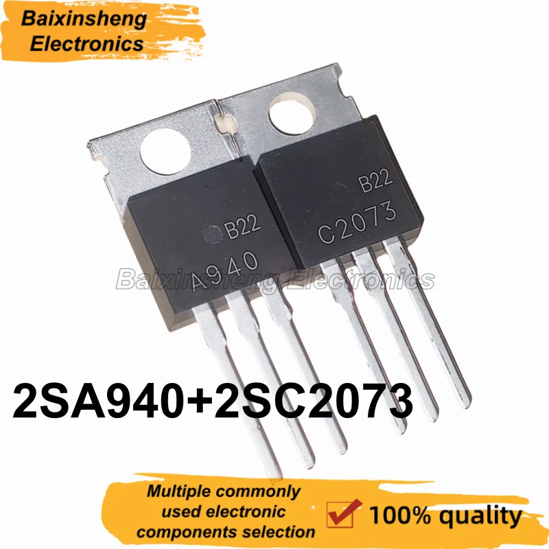 10PCS NEW 2SA940 2SC2073 TO-220 A940 C2073 Audio power transistor