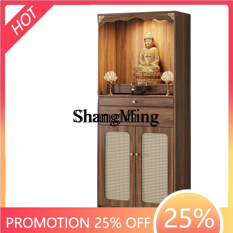 

SM of Wealth incense table Guanyin Bodhisattva household offering table integrated new Chinese vertical cabinet