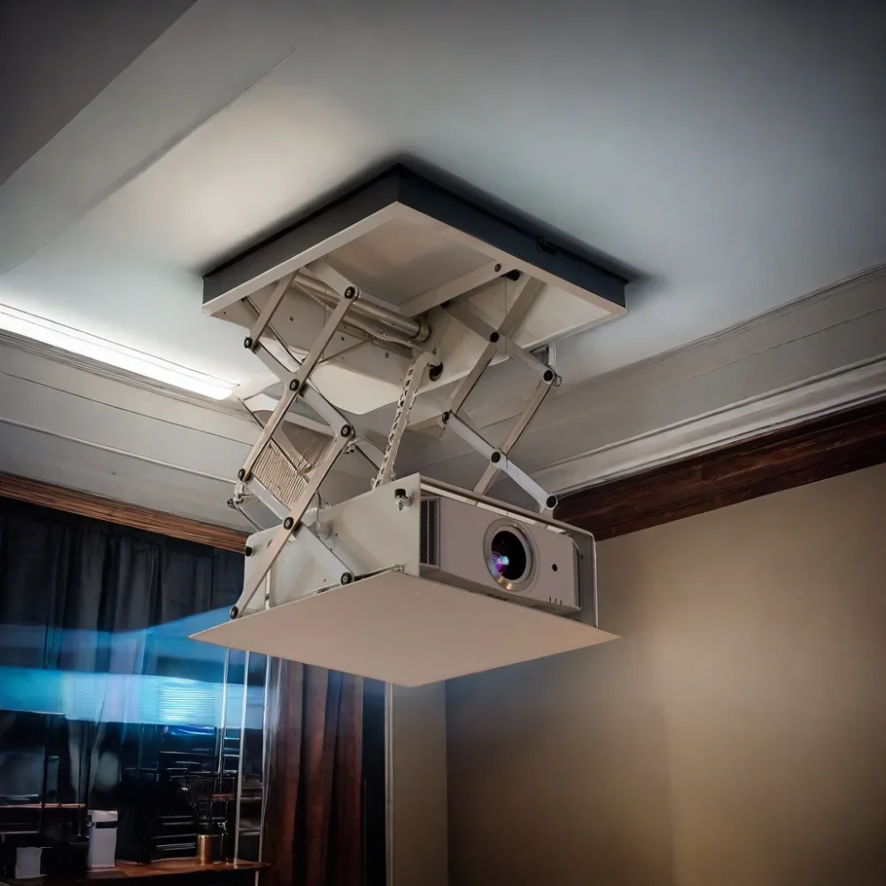 

Ceiling Hidden Mounted Motorized Projector Lift with projector mount bracket