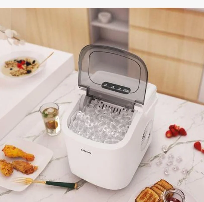 220V Energy-Efficient Bear Ice Maker for Home and Outdoor Use - 15KG Capacity Mini Ice Making Machine FW