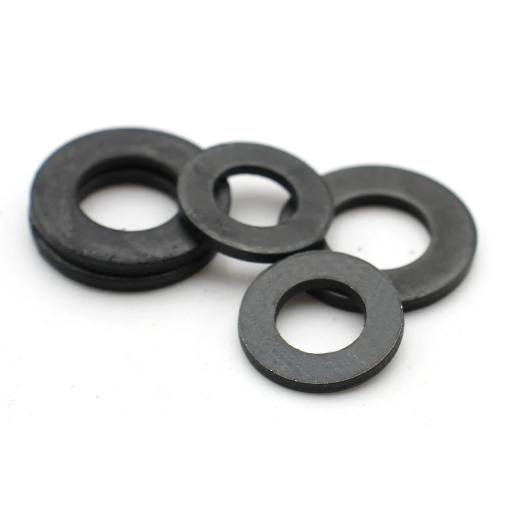 GB97 Black 304 Stainless Steel Flat Washer Circular Plain Gasket M2 M2.5 M3 M4 M5 M6 M8 M10 M12 M14 M16 M18 M20 M22 M24 M27 M30