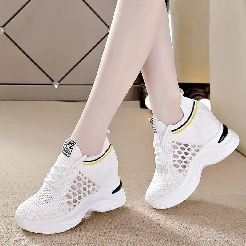 Breathable Slimming Inner Increase Women's Shoes 2024 Summer New Foreign Trade Cross-border Casual Sports Shoes