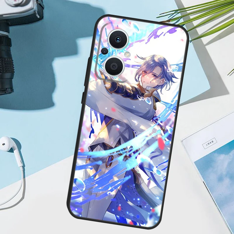 Kamisato Ayato Genshin Impact Case For OPPO Find X3 X2 Neo X5 Lite X6 Pro Reno 8T 2Z 4Z 5Z 3 4 5 6 7 8 Lite Cover Shell