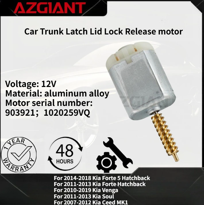 

For 2014-2018 Kia Forte 5 Hatchback Car Trunk Latch Lid Lock Release motor Brand new parts Auto Accessories OEM 903921；1020259VQ