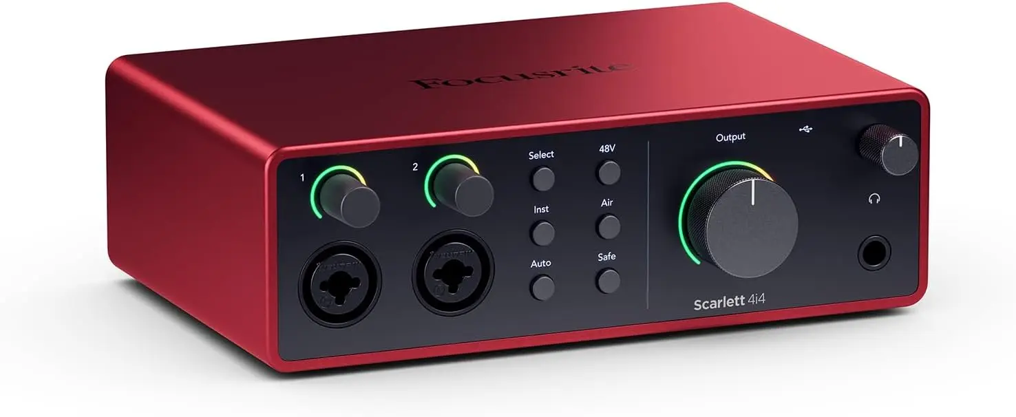 Scarlett 4i4 4th Gen USB Audio Interface, for Musicians, Songwriters, Guitarists, Content Creators — High-Fidelity, St