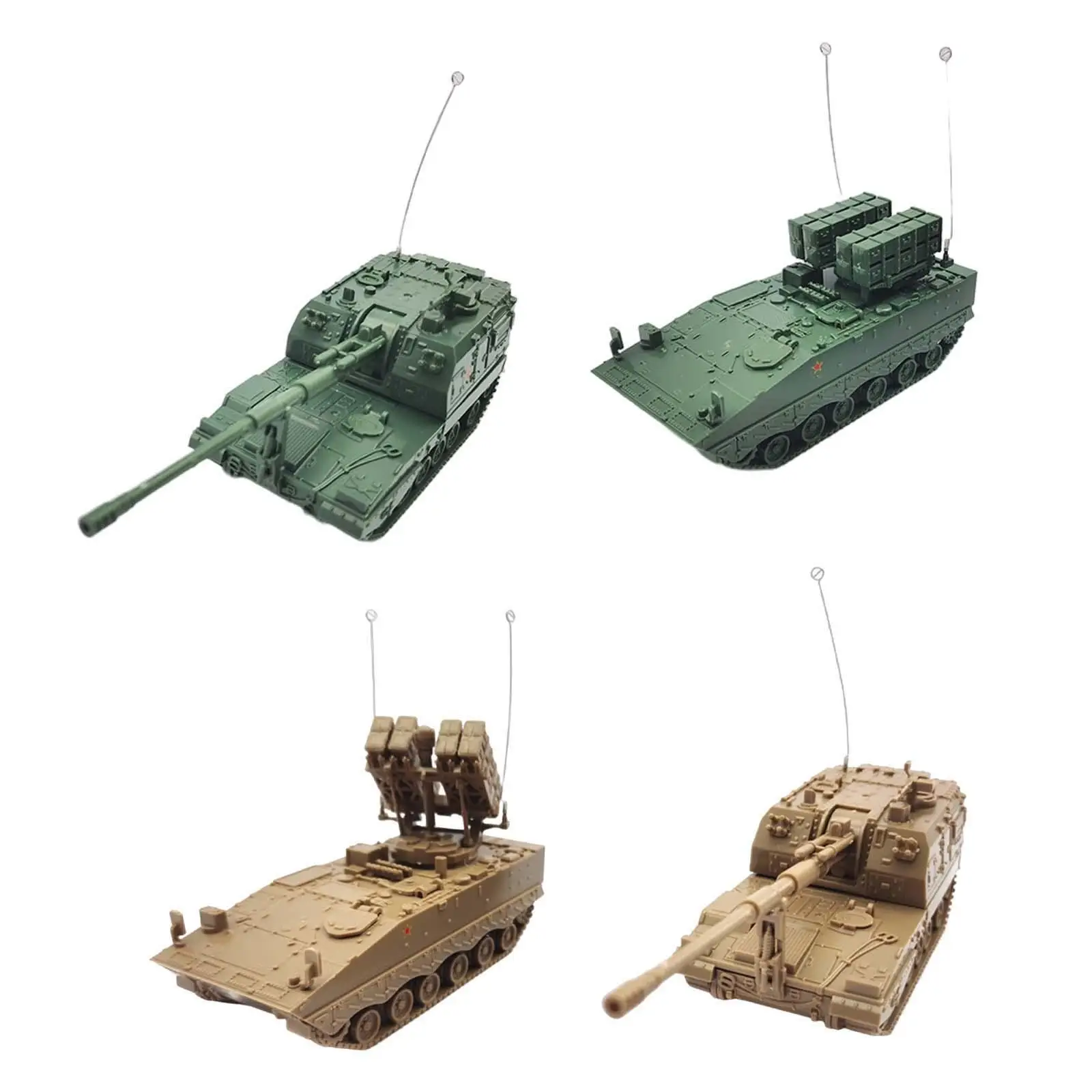 Miniature Armored Tank Model Building Blocks 4D Puzzle Toy 1 72 Scale Reconnaissance Car