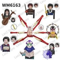 Demon Slayer Anime Action Figure Gyokko Hantengu Kibutsuji Muzan Building Blocks Christmas Gift Toys For Children WM6162 WM6163