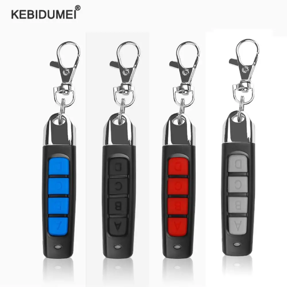 Universal 433MHZ Remote Control 4 Channe Garage Gate Door Opener Remote Control Duplicator Clone Cloning Code Car Key Fixed Code