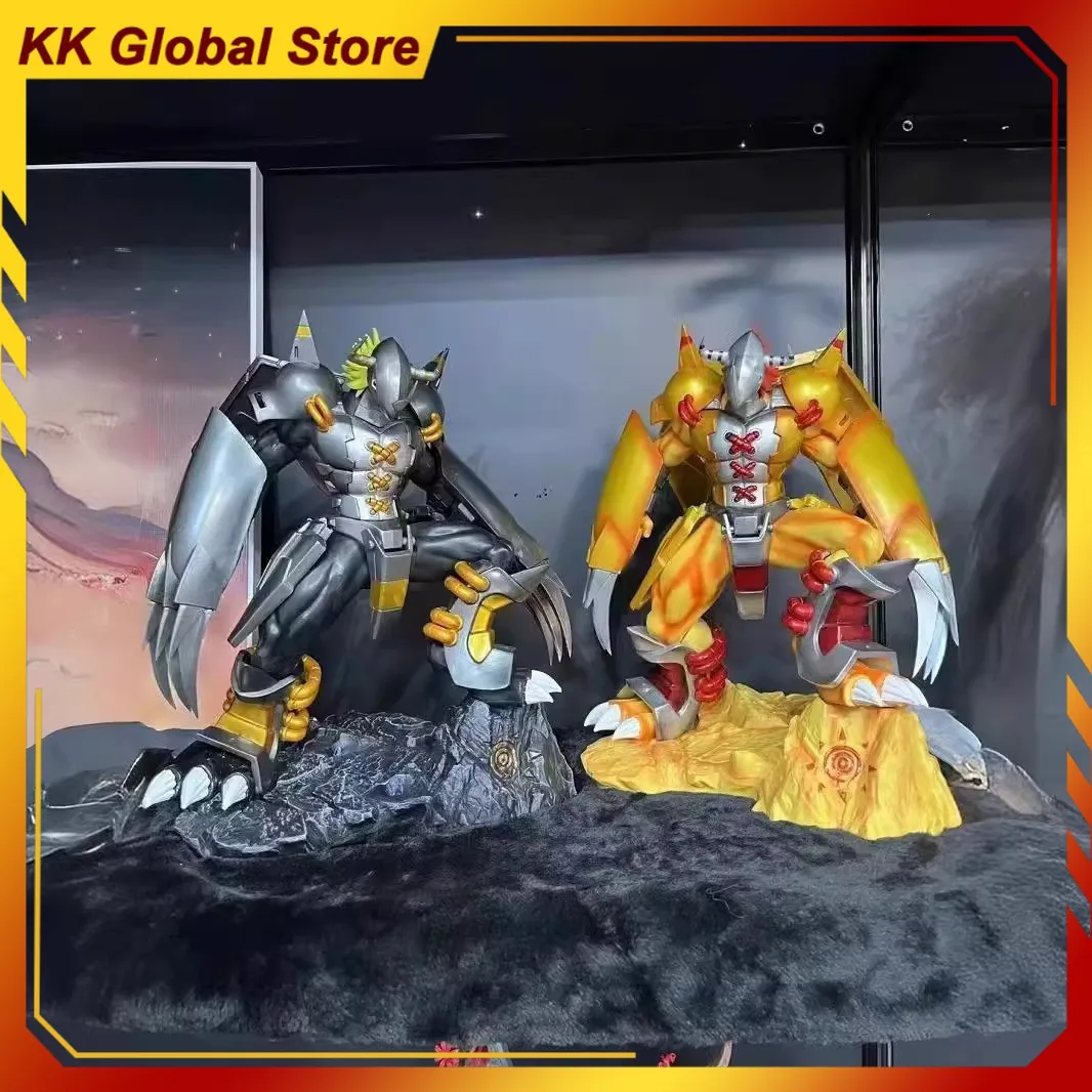 38cm nouvelle Digimon Anime Figure Greymon périmètre PVC modèle scène Statue décoration de bureau ornements enfants cadeaux d'anniversaire jouets
