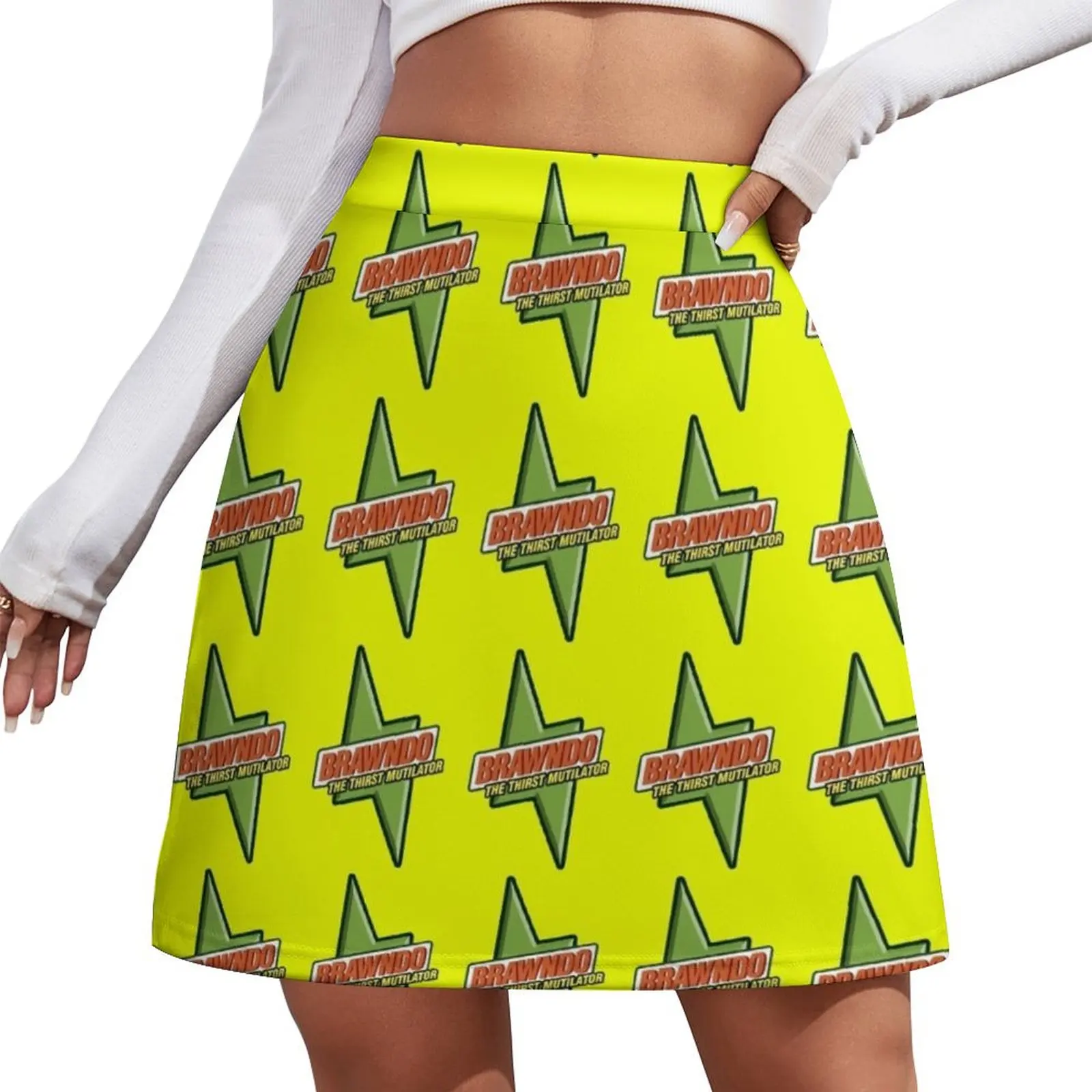 

Brawndo Logo Mini Skirt dress Short women′s skirts night club outfit japanese kawaii clothes Mini Skirt