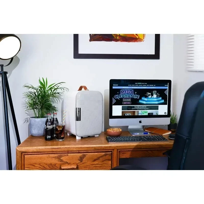 Deluxe Mini Fridge Cooler Compact Portable High Efficiency Quiet Cooling System Portable Appliances