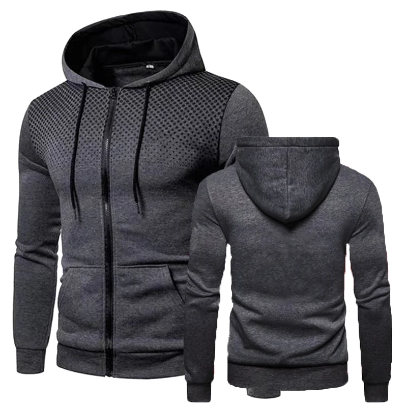 Sweatshirts Men Personality Hoodies Men's Fashion Slim Fit Jacket Casual Spring Autumn Winter Fleece Zipper Jackets