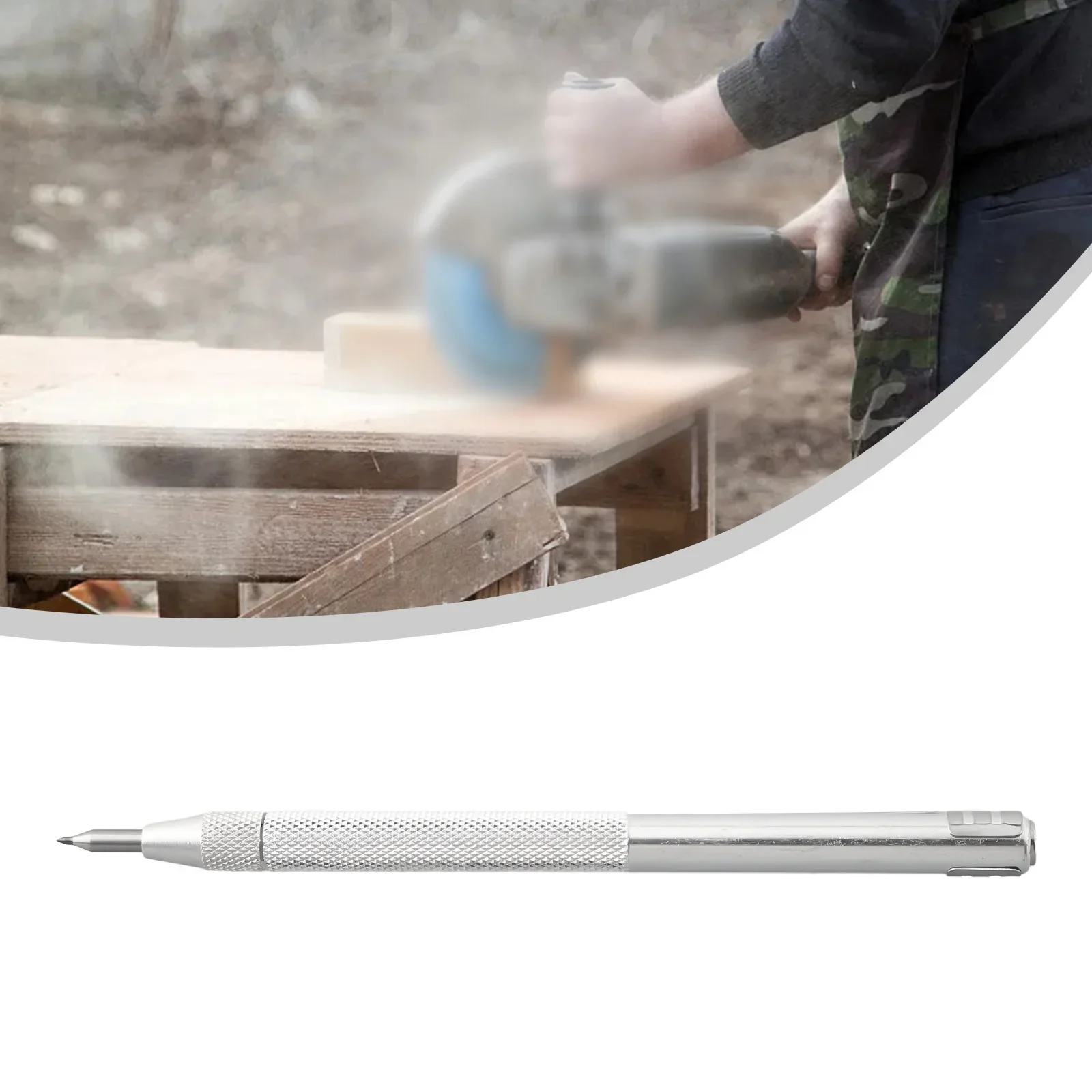 Pluma Scriber de repuesto de acero inoxidable, herramientas manuales, imán de estilo bolígrafo práctico, aluminio de 14cm para grabado de chapa de