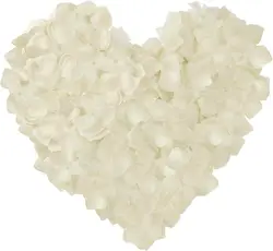 1000 Pcs Artificial Silk Rose Petals Decoration Wedding Party Color Ivory