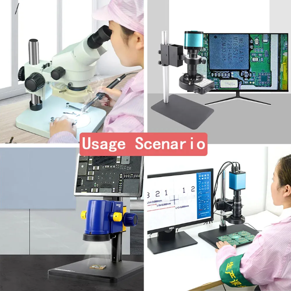 Imagem -04 - Anel Led Fonte de Luz para Microscópio Industrial Lâmpada Iluminador Temperatura de Cor 6500k Brilho Ajustável