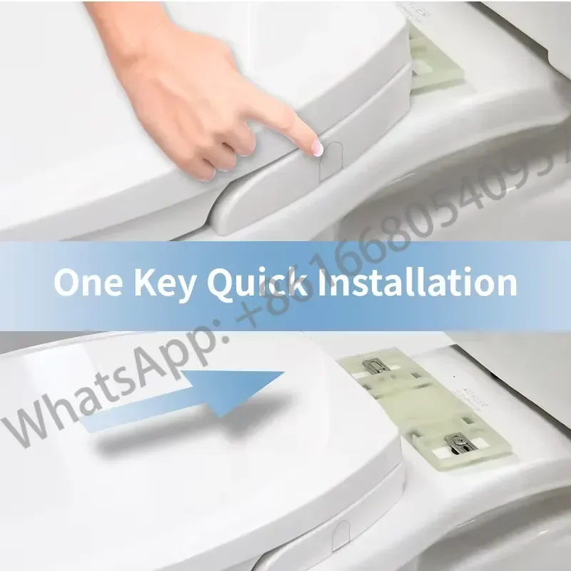 Wholesale Dual Nozzle Self Cleaning O Shape Smart Bidet Seat Cover Rear Feminine Wash Non-Electric Plastic Toilet Bidet Seat - view 6