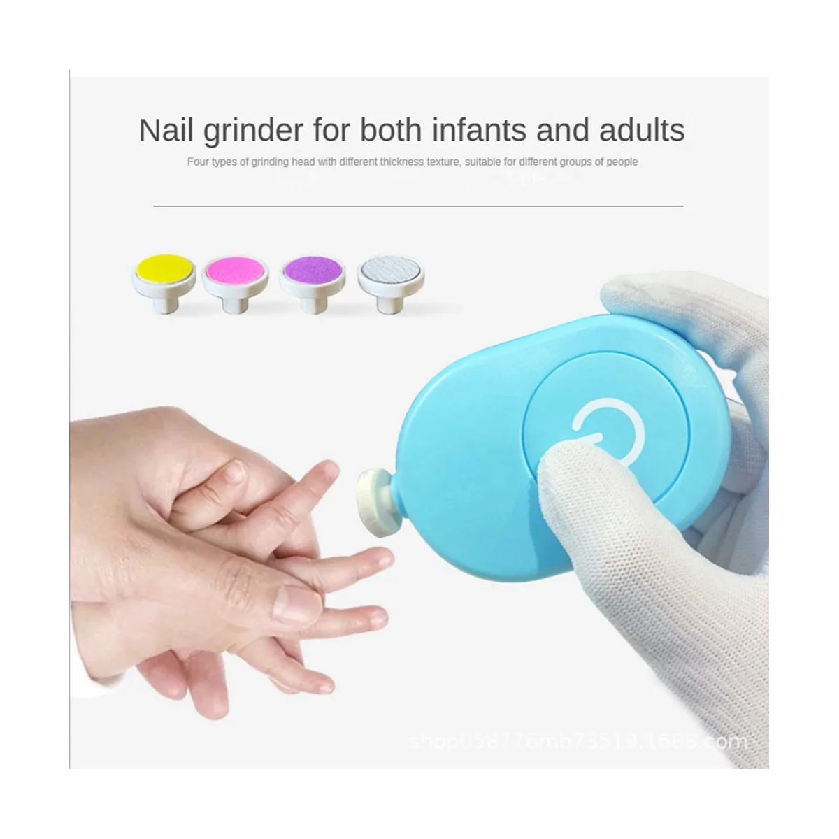 Elektrischer Nagels ch neider Kid Nagellack-Werkzeugs atz einfach zu trimmen Nagel knipser für Neugeborene blau