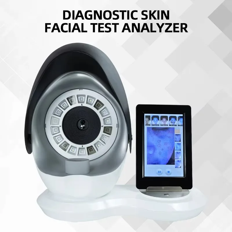 Mais novo digital 3d hidratante facial máquina analisadora de pele uso doméstico com plugues it ue jp eua