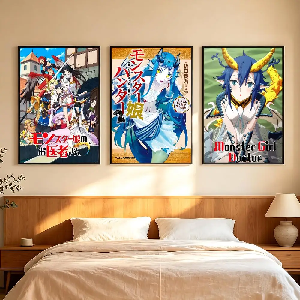 anime Monster Girl Doctor Poster Poster HD Printing Comfortable and Fresh Style Wall Art Home Decor Living Room Cafe Gift