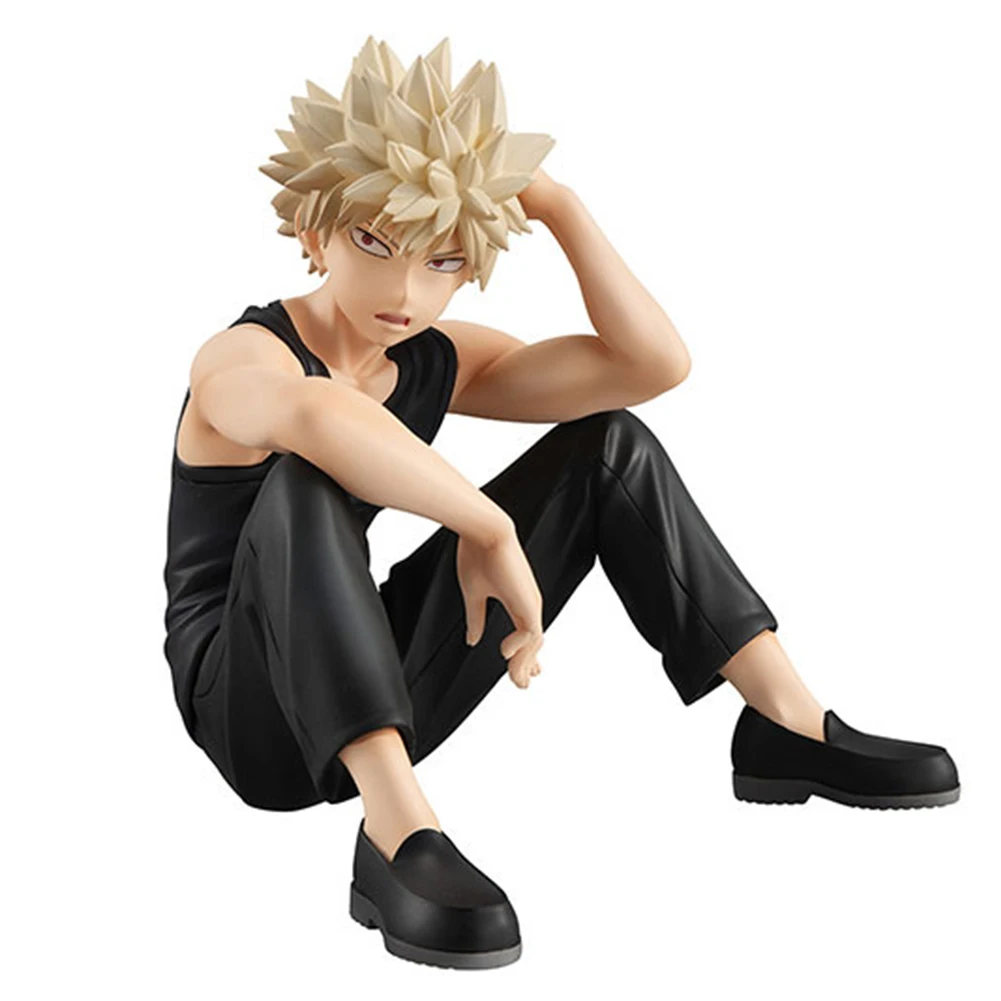 Figura de anime mha midoriya izuku figura de acción pose sentada Bakugou Katsuki estatuilla Todoroki Shouto figura PVC modelo estatua regalo