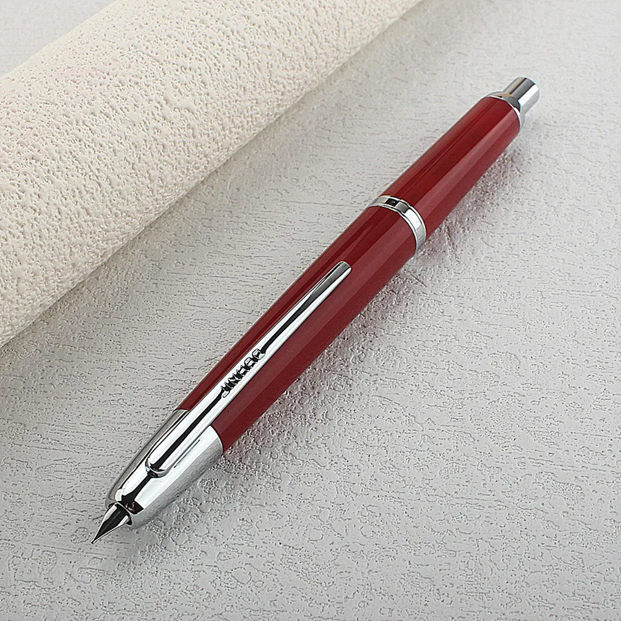 Jinhao 20-Press einziehbarer Füllfederhalter mit EF/F-Feder und Konverter, Kunstharz-Schreib-Geschenkstift – Detail 24