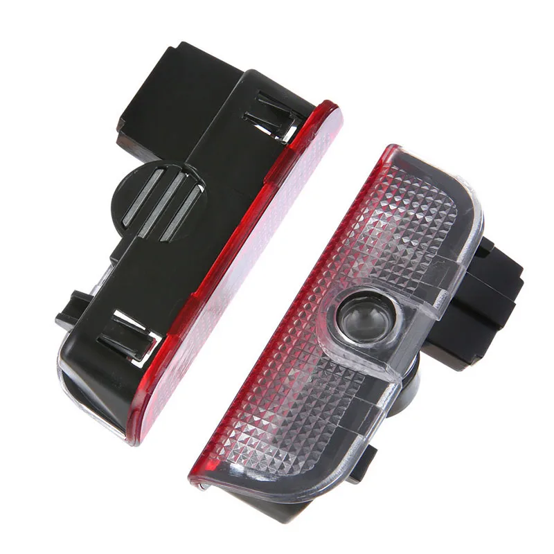 2PCS Car Door Projector Decor Lamp LED Welcome Lights For Volkswagen Golf Polo Tiguan Passat Jetta Touran TSI TDI R32 MK4 GTI