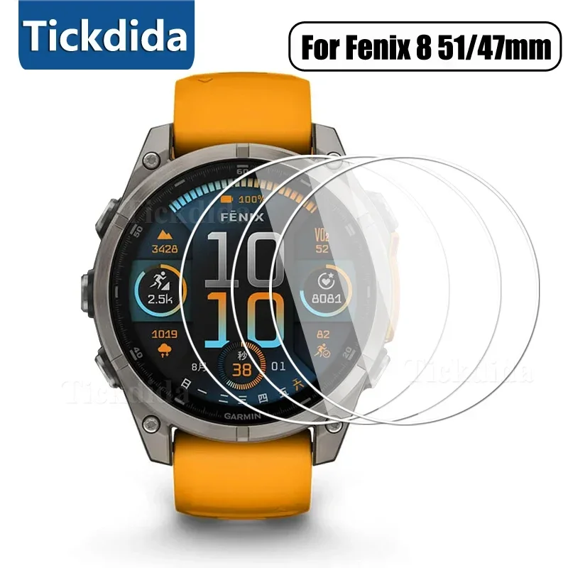 

9H Premium Tempered Glass for Garmin Fenix 8 51mm 47mm Smartwatch Screen Anti-scratch Protector Film Accessories