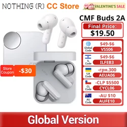Global Version CMF by Nothing Buds 2A In-Ear Wireless 12.4mm Driver 42dB ANC 4HD Mics Long Battery Life Low Delay Bluetooth 5.4