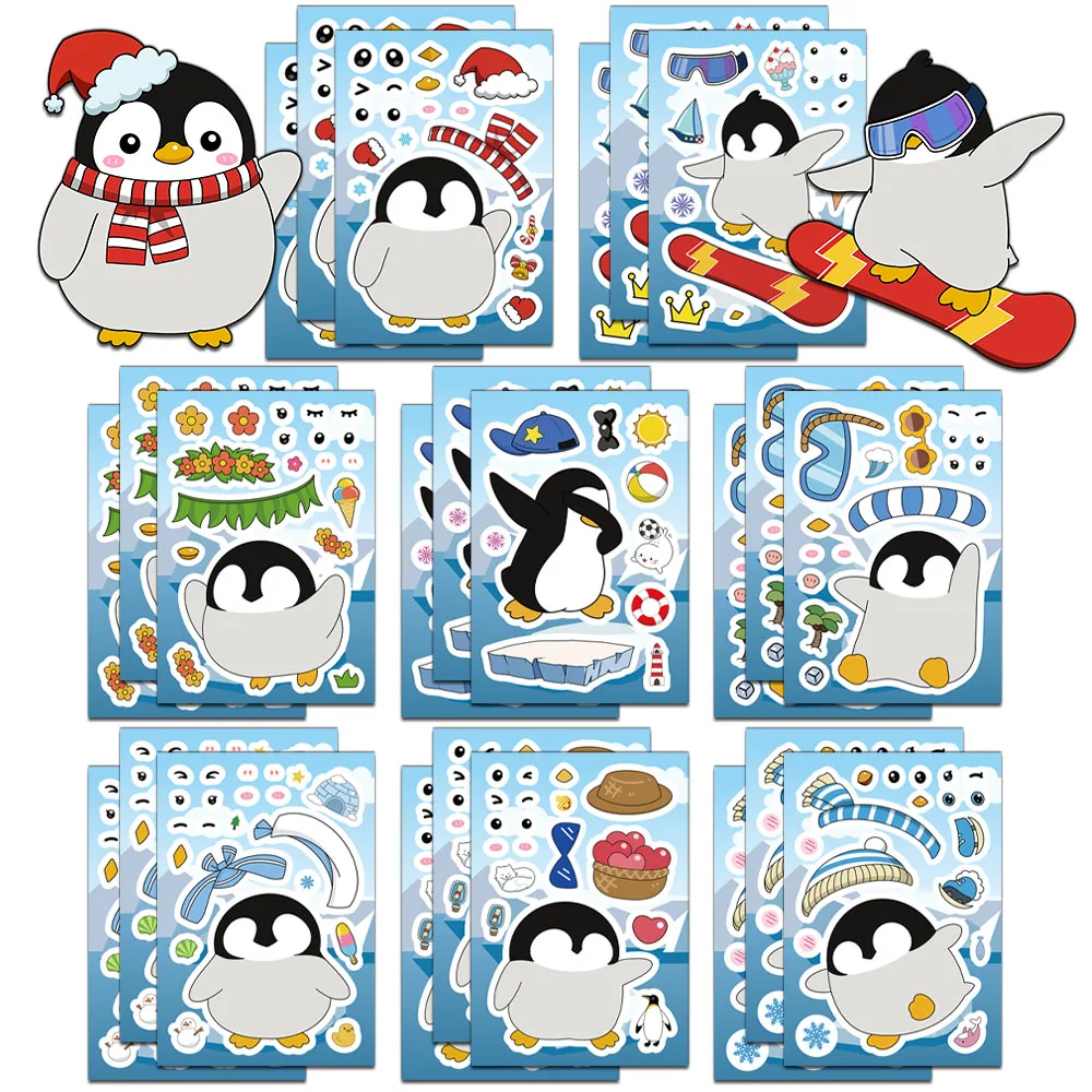 8 قطع من ملصقات الكولاج الكرتونية على شكل قطة إبداعية لتزيين حافظات الهاتف وأجهزة الكمبيوتر المحمولة وأكواب المياه وملصقات شخصية ذاتية الصنع #5