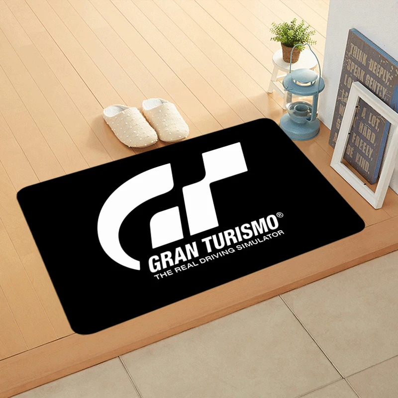 Floor Mat G-Gran-Turismo Non-slip Foot Rug for Entryway Hallway Carpet Kitchen Water Absorbed Rugs Soft Bedside Mats Home Decor