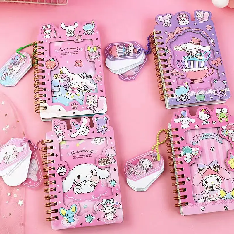 Sanrio styl Anime książka cewka Cinnamoroll przystojny kreskówka uroczy słownictwo książka książka konto notatnik notatnik