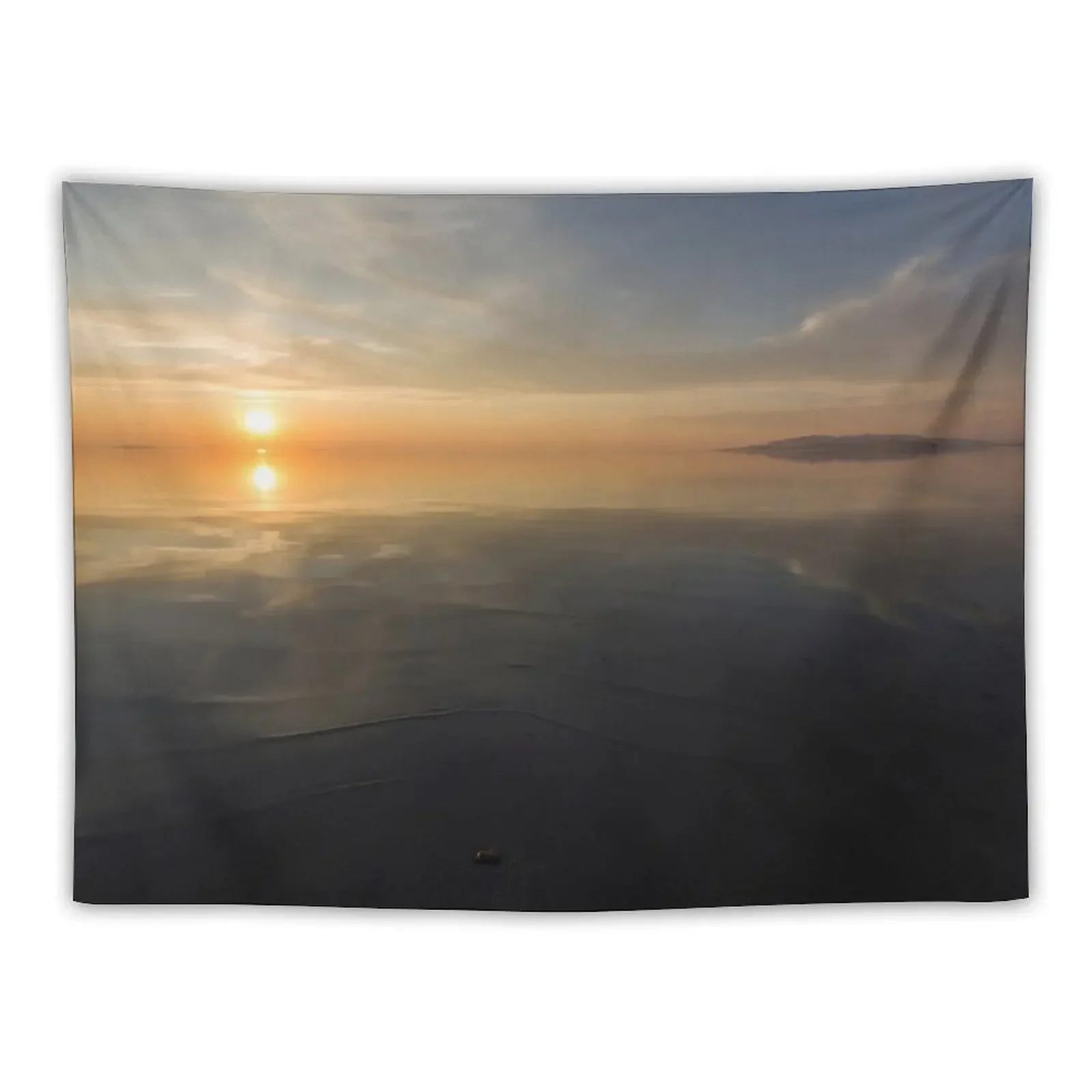 Great Salt Lake Sunset Tapestry Wall Decor Hanging Bedroom Deco Tapestry