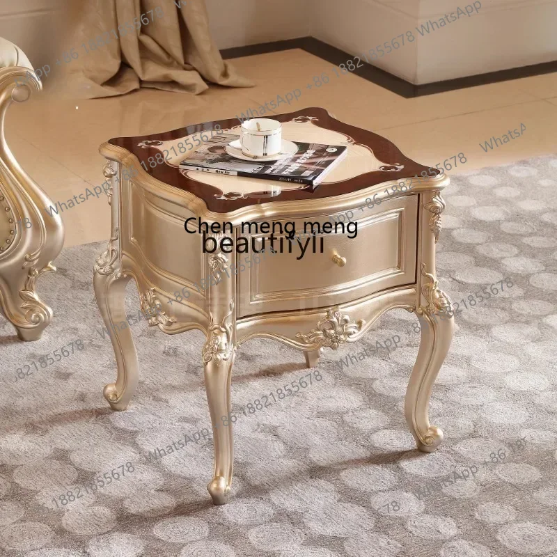 SS ss7486 Furniture Solid wood square few retro court style retro carved living room corner few