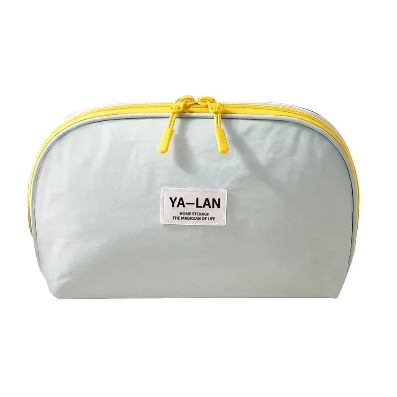 Velvet Tassel 3-in-1 Cup Bra Storage Bag Color-Block Travel Lingerie Organizer Multi-Layer Underwear Storage Bag