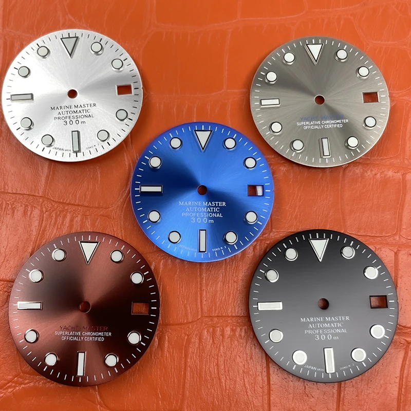 

NH35 Dial S Logo SUB Gradient Dial Fit NH35/NH36/4R/7S Movement Ice Blue Luminous High Quality Watch Dial