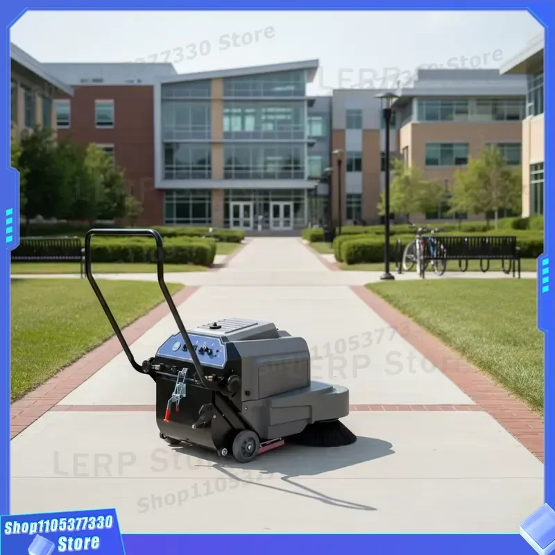 Manual Hand Push Sweeper for Garden Path Cleaning Efficient Road Floor Dust Collector Tool Household Outdoor Yard Maintenance