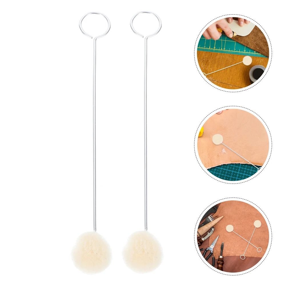 36pcs Wool Ball Dyeing Brush Staining Tools Metal Dauber Balls Applicator Fabric Dyeing Tools Oil Dye