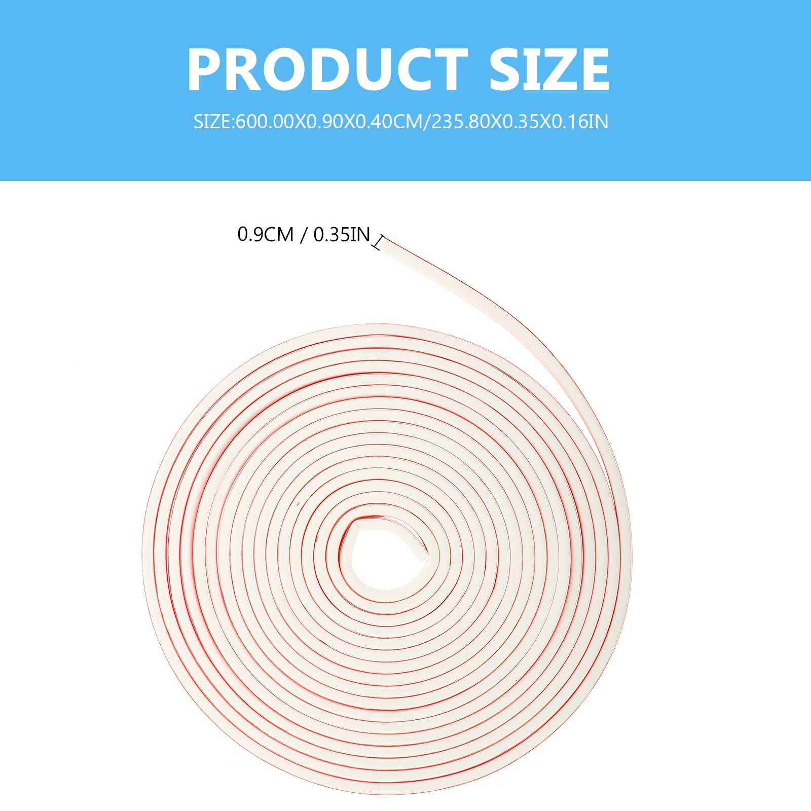 الطقس تجريد الباب الختم 6 متر مادة السيليكون المرنة شريط عزل الباب يمنع الهواء البارد والرياح تجريد الطقس #4