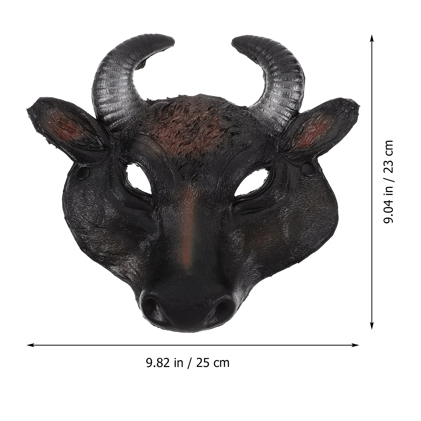 

Animal Masks Bull Mask Comfortable PU Material Adjustable Headband Halloween Party Cosplay Stage Mask Masquerade Accessories