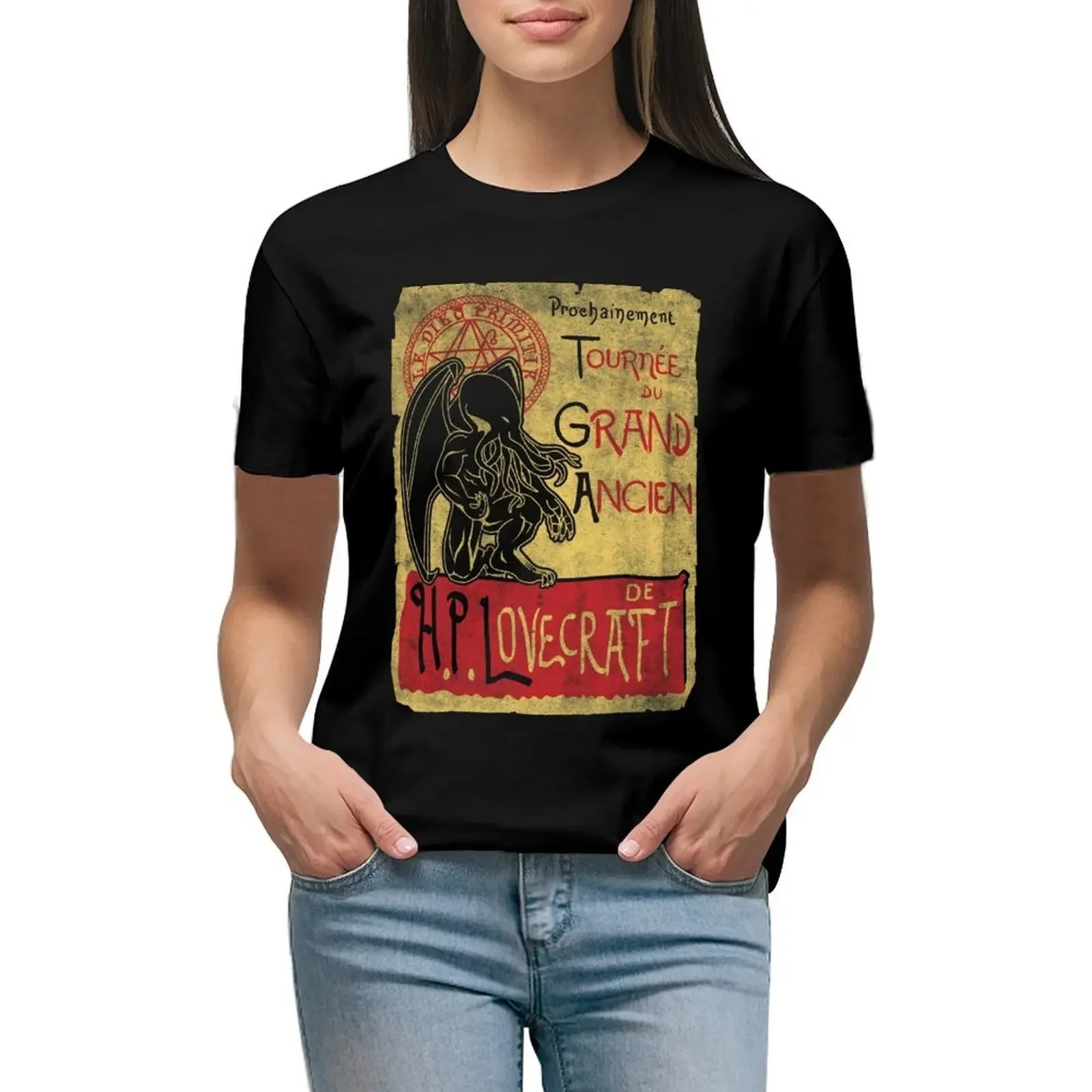 Tournee du grand ancien T-Shirt sublime vintage clothes summer top plus sizes rock and roll t shirts for Women