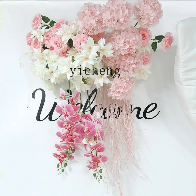 

ZK Wedding Anniversary Engagement Banquet Scene Mall Decoration Opening Artificial Flowers Floral Arrangement Floor Decoration