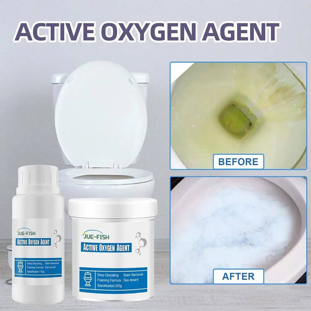 Toilet Active Oxygen Agent Powerful Pipe Dredging Agent Tools Dredge Cleaning Deodorant Sink Sewer Kitchen Drain S3f0
