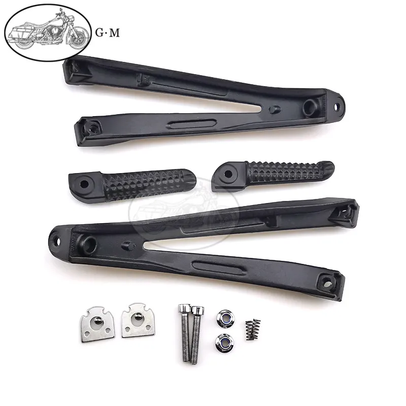 Motorcycle Rear Footrest Foot Pegs Bracket Set For Yamaha YZF R1 YZF-R1 2004 2005 2006 2007 2008