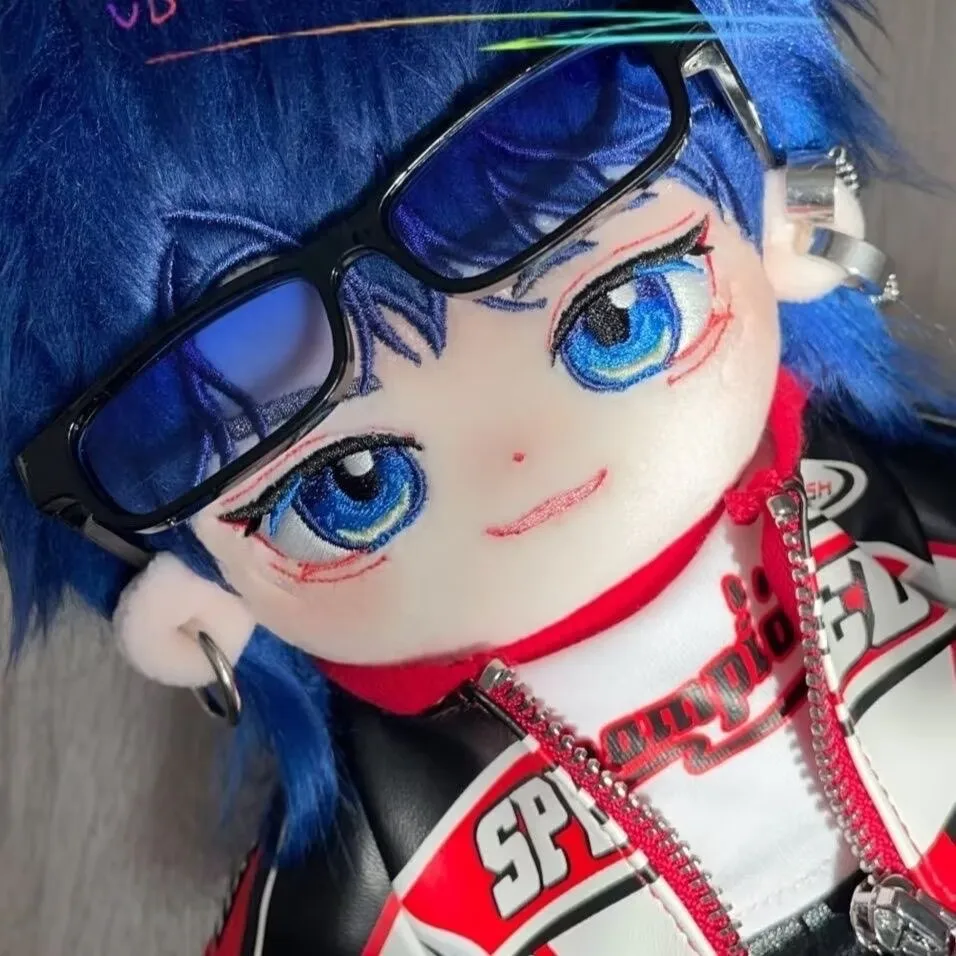 Original Ding Yuxi Attribute 20cm Cotton Doll Blue Hair Wolf Tail Guiyang Music Festival Star Fan Side Play Gift view 4